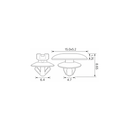 Fästclips Honda Accord VIII/Cr-V m.fl. – 10-pack