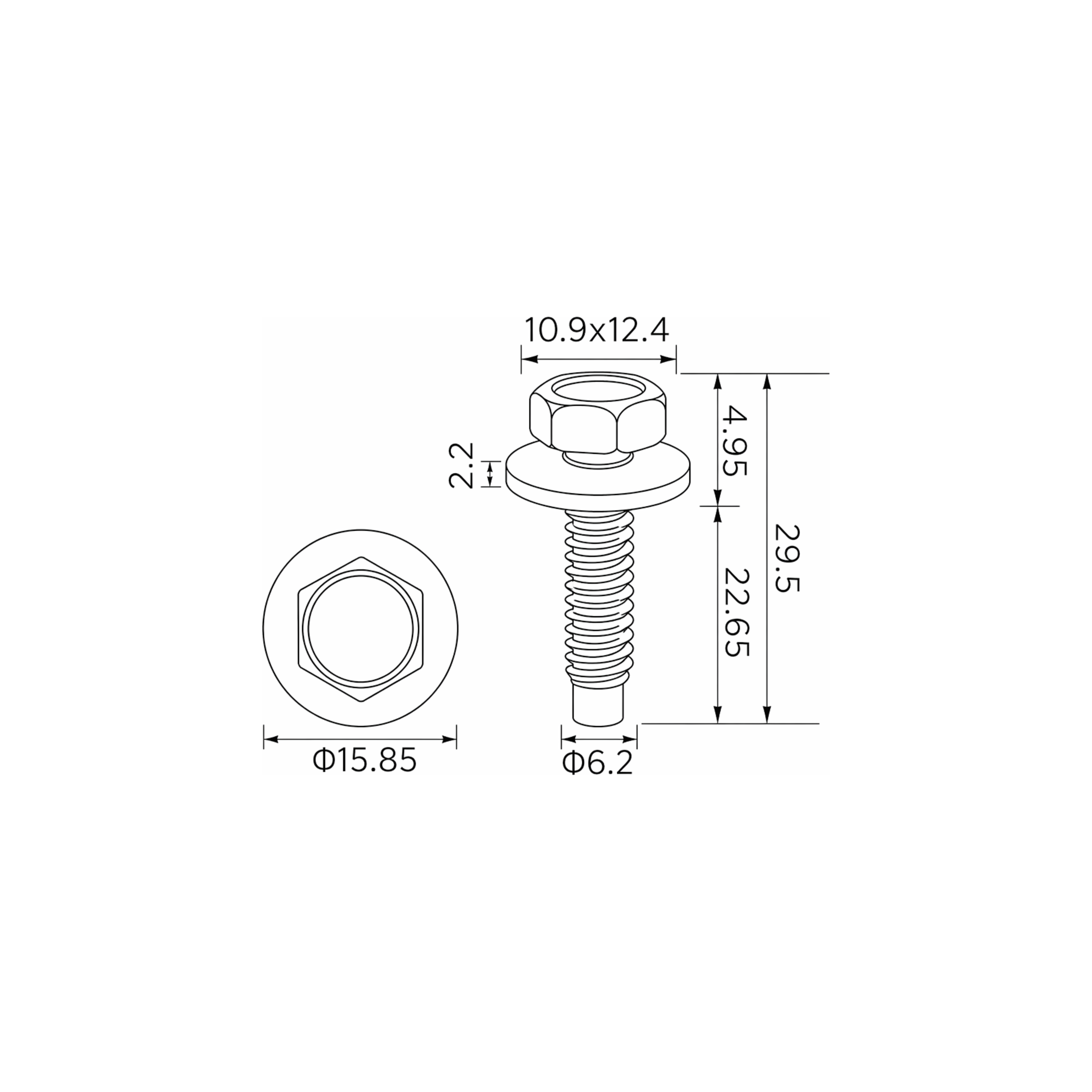Fästclips – 10-pack