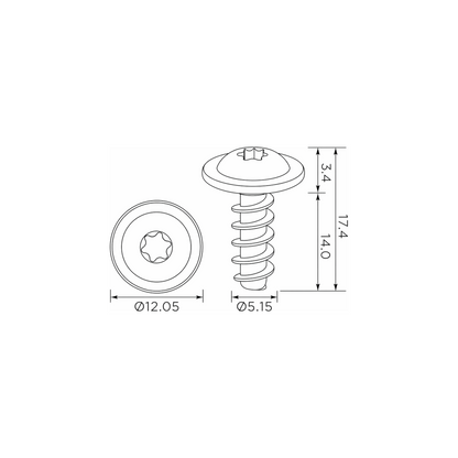 Fästclips VW Golf VII/Tiguan m.fl. – 10-pack
