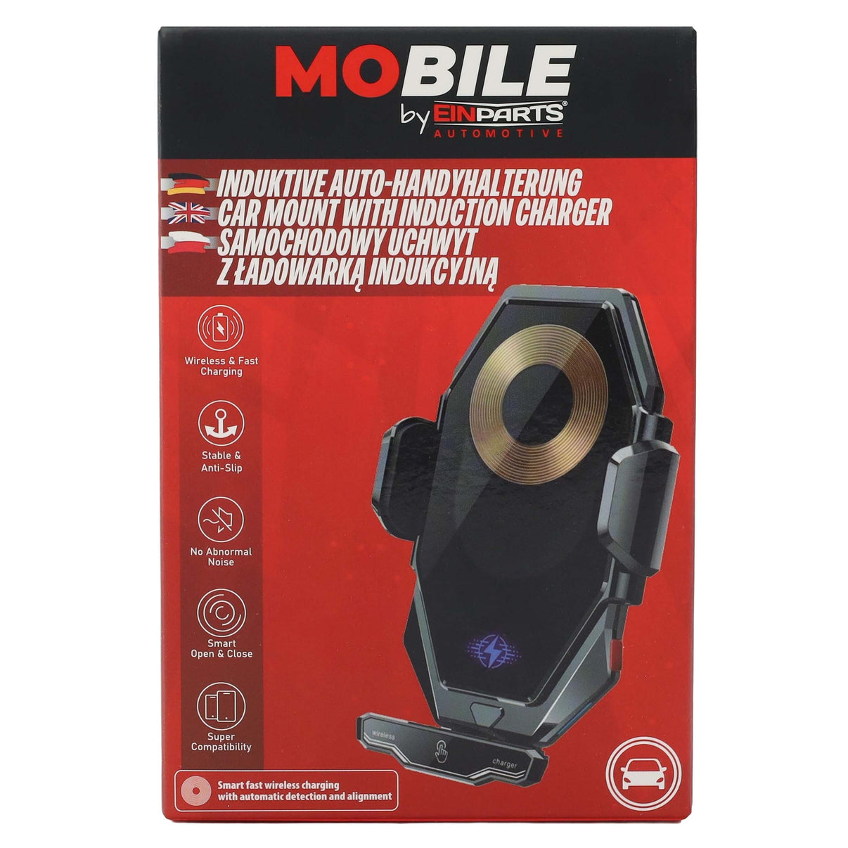 Mobilhållare – 122 × 75 × 51 mm