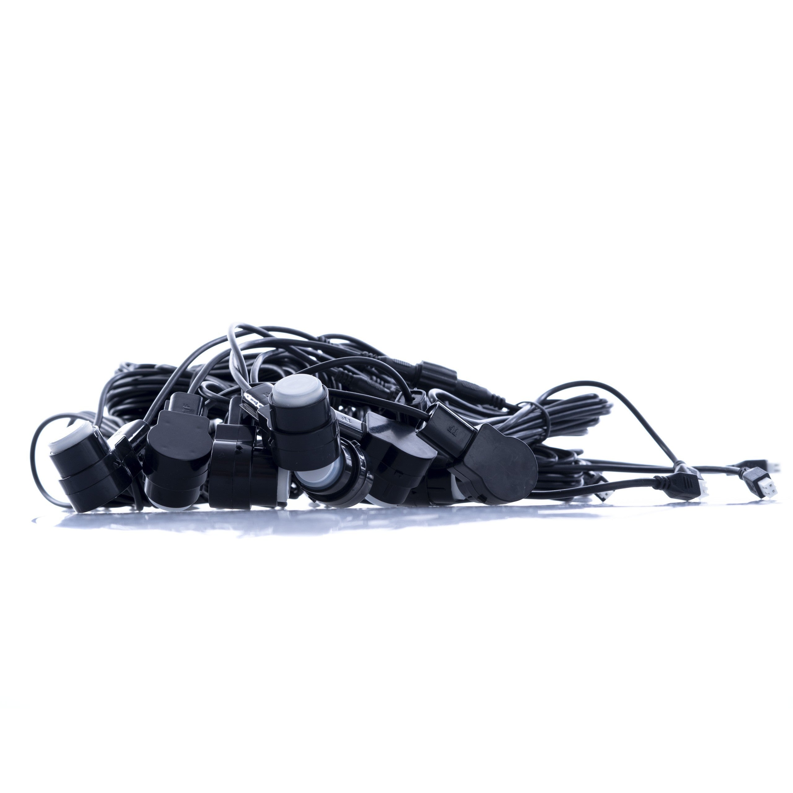 Parkeringssensor – Vit – ultraljudssensor – 8 sensorer – 4x 2,5 m/ 4x 6 m