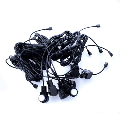 Parkeringssensor – Vit – ultraljudssensor – 8 sensorer – 4x 2,5 m/ 4x 6 m
