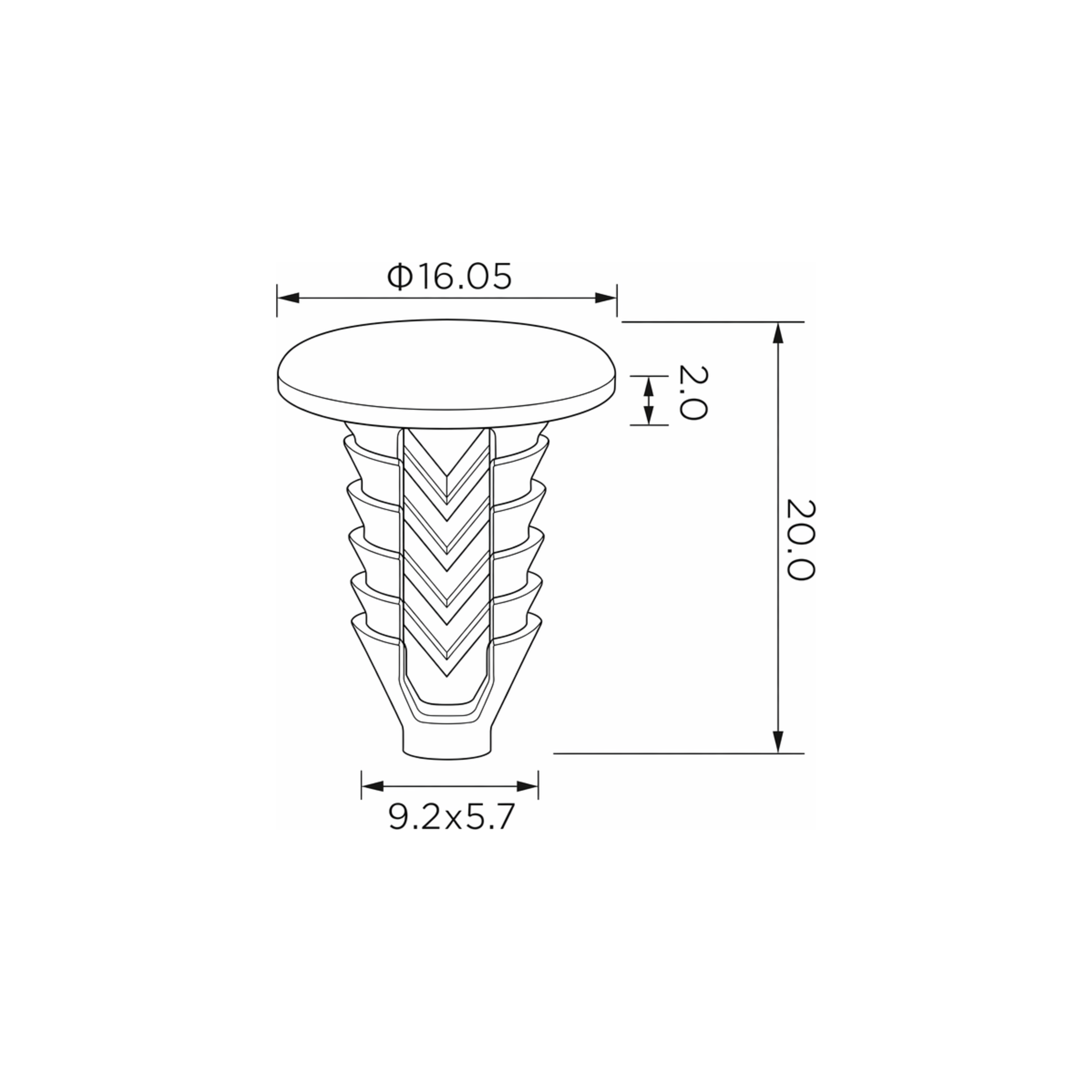 Fästclips Alfa Romeo 145/146 m.fl. – 10-pack
