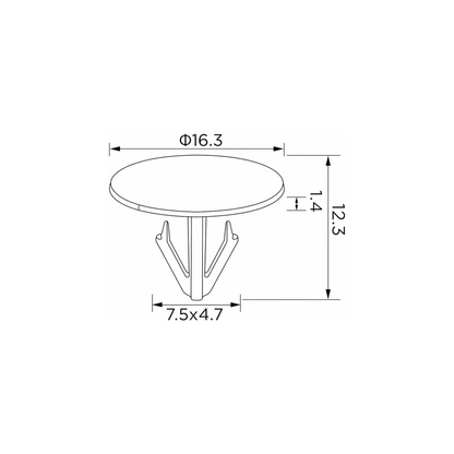 Fästclips Toyota 1000/Alphard/Vellfire m.fl.