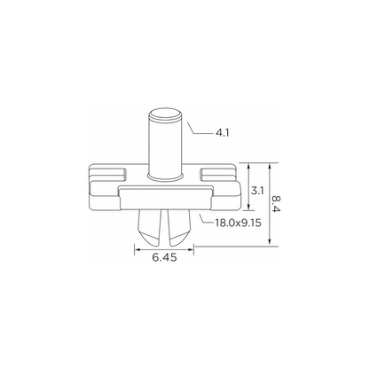 Fästclips BMW 3/6 Coupé – 10-pack