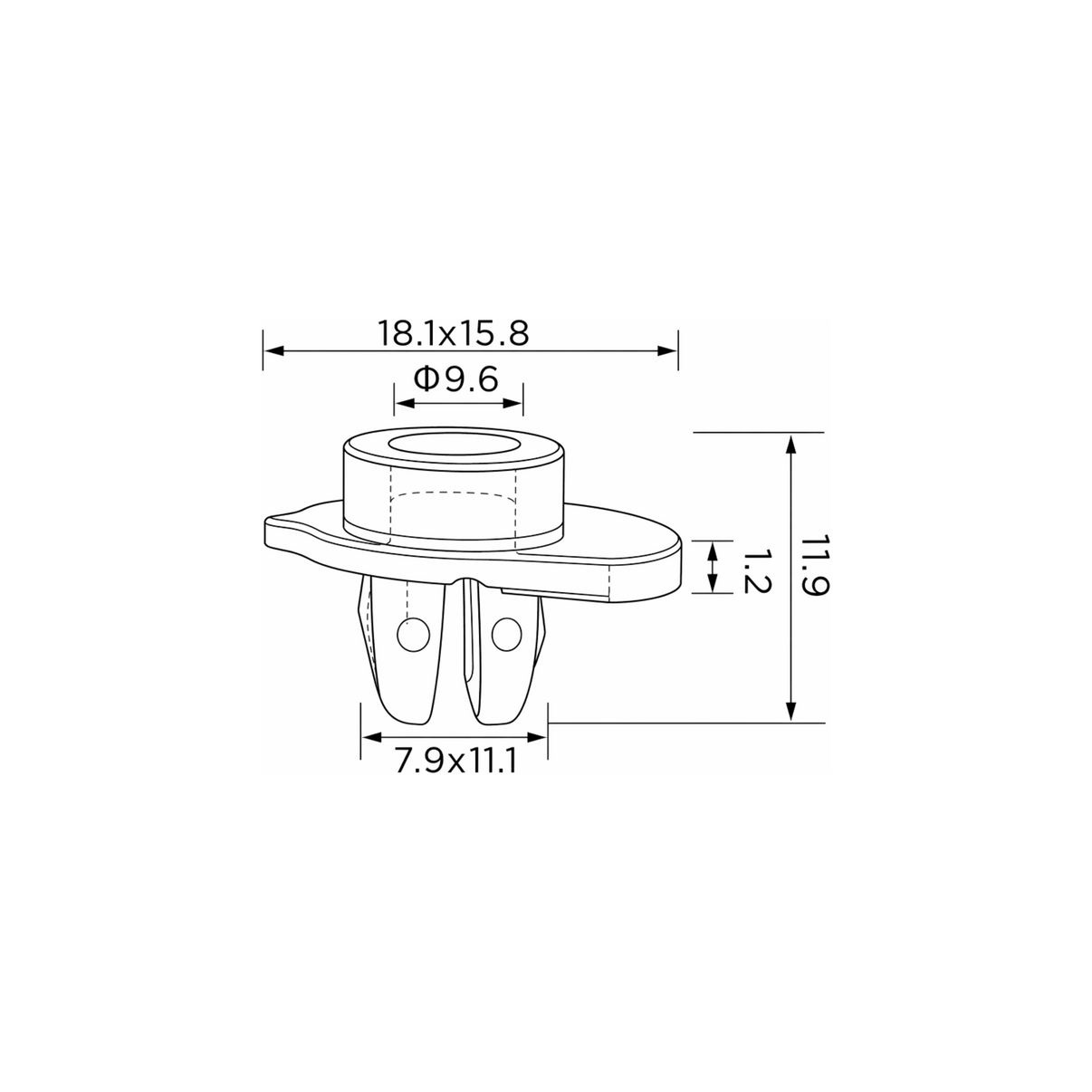 Fästclips Honda CIVIC IV/CIVIC m.fl. – 10-pack