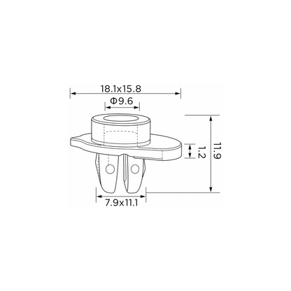 Fästclips Honda CIVIC IV/CIVIC m.fl. – 10-pack