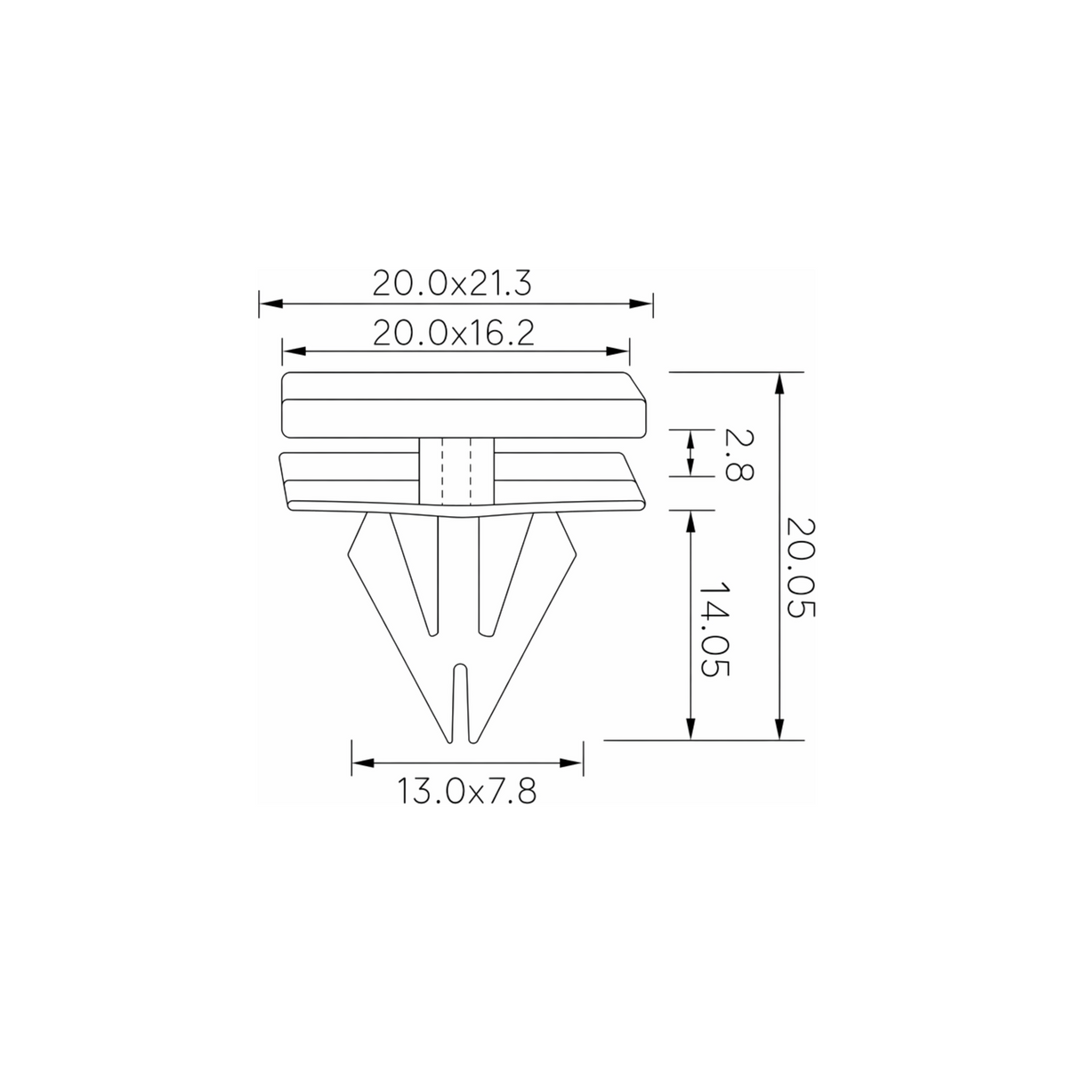 Fästclips Cadillac Escalade/Chevrolet Avalanche m.fl. – 10-pack