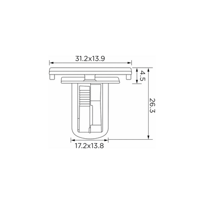 Fästclips – 10-pack