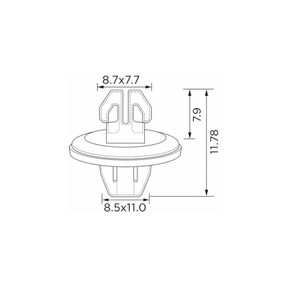 Fästclips Lexus Ct/Gs m.fl. – 10-pack