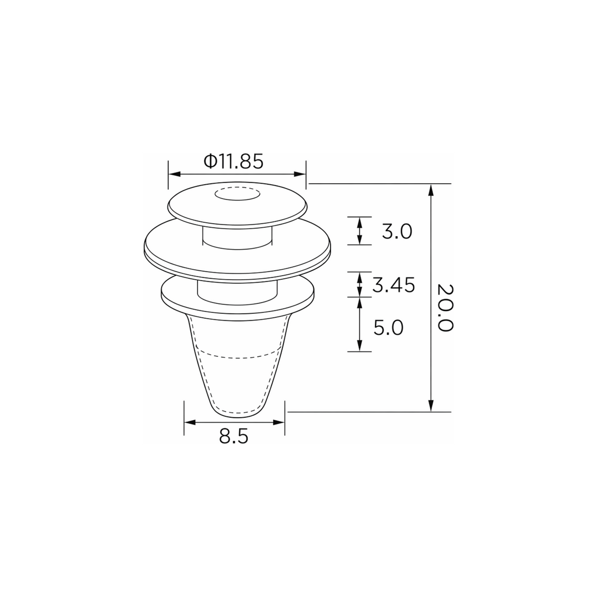 Fästclips Mazda B-Serie/Toyota Corolla – 10-pack