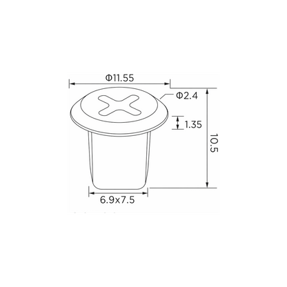 Fästclips – 10-pack