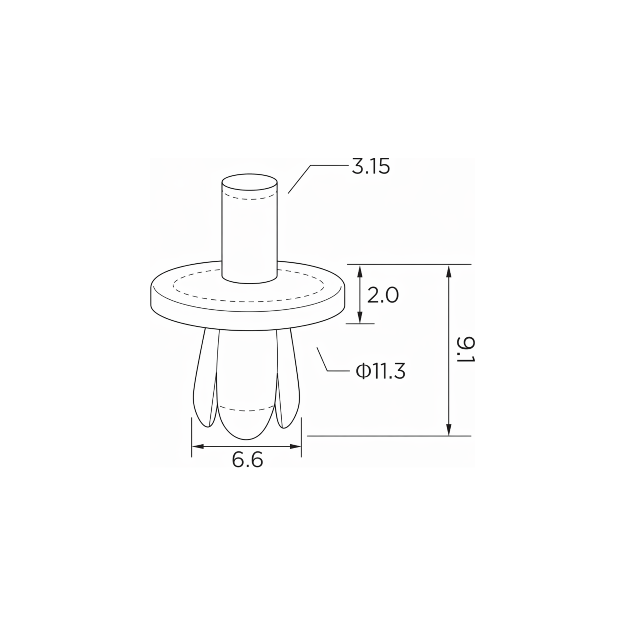 Fästclips – 10-pack