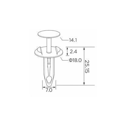 Fästclips – 10-pack