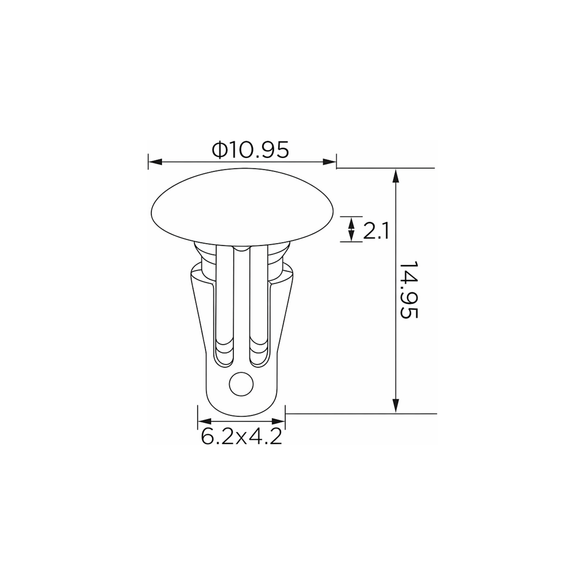 Fästclips Nissan Almera I/Patrol Gr V – 10-pack