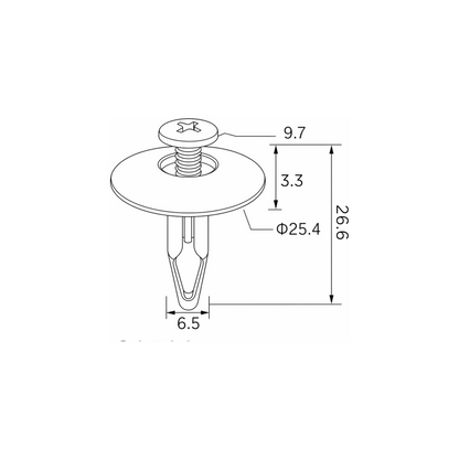 Fästclips – 10-pack