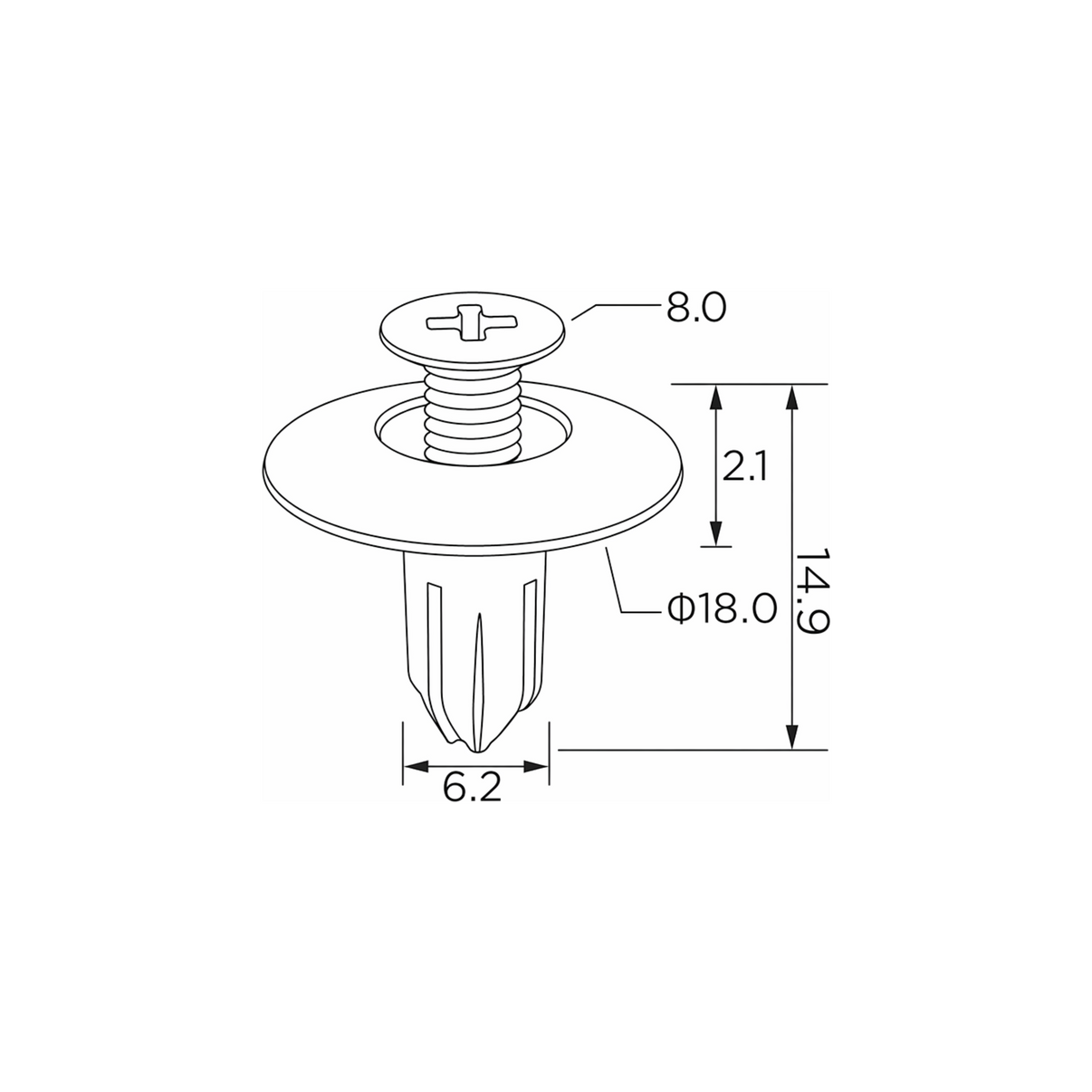 Fästclips – 10-pack