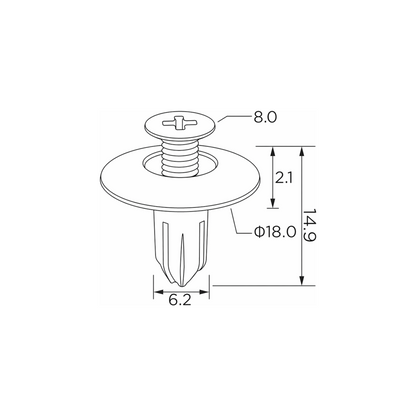 Fästclips – 10-pack
