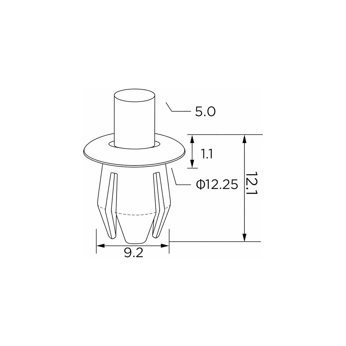 Fästclips Audi TT Coupé/TT Roadster m.fl. – 10-pack