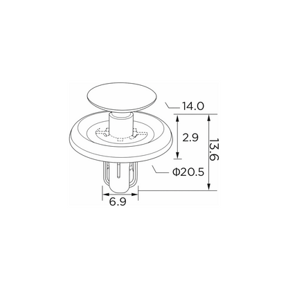 Fästclips Toyota Auris/Avensis m.fl. – 10-pack