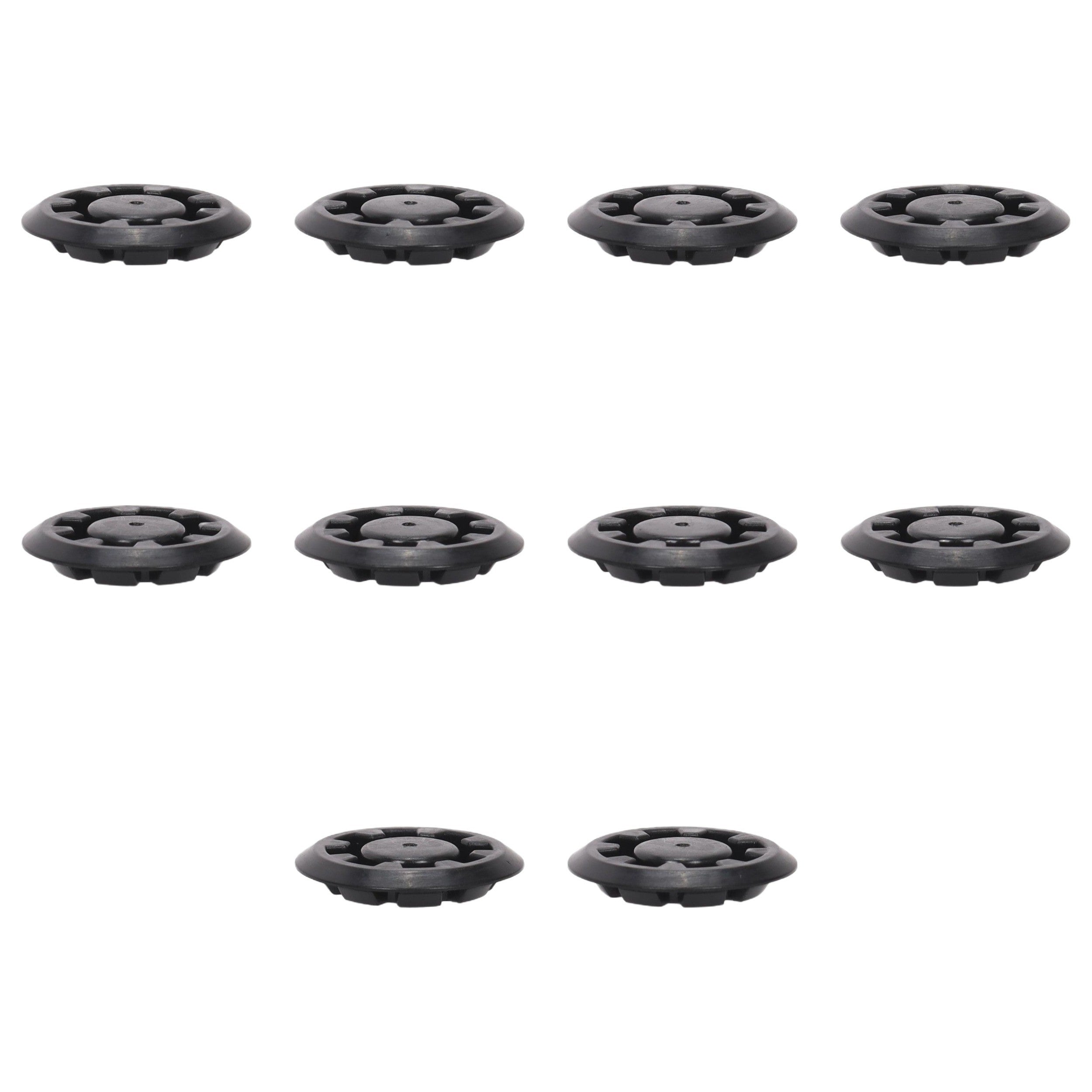 Fästclips – 10-pack – Svart