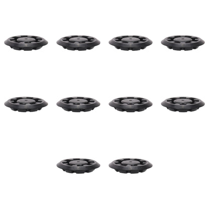 Fästclips – 10-pack – Svart