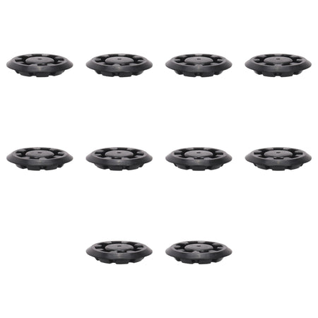 Fästclips – 10-pack – Svart
