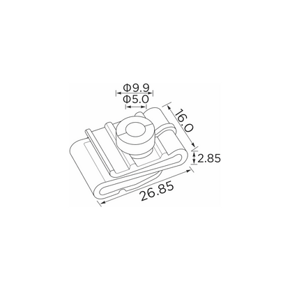 Fästclips – 10-pack – Typ U