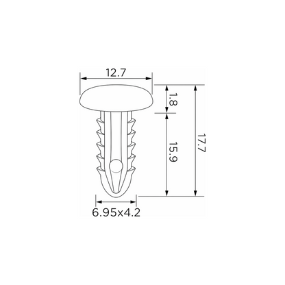 Fästclips – 10-pack