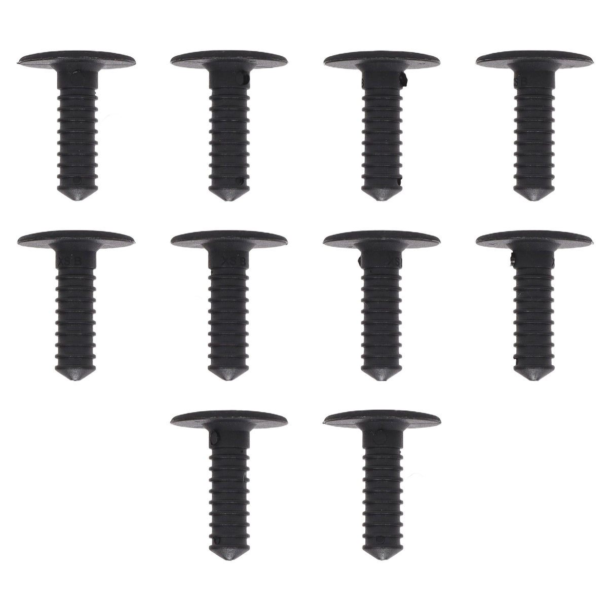 Fästclips – 10-pack – Svart