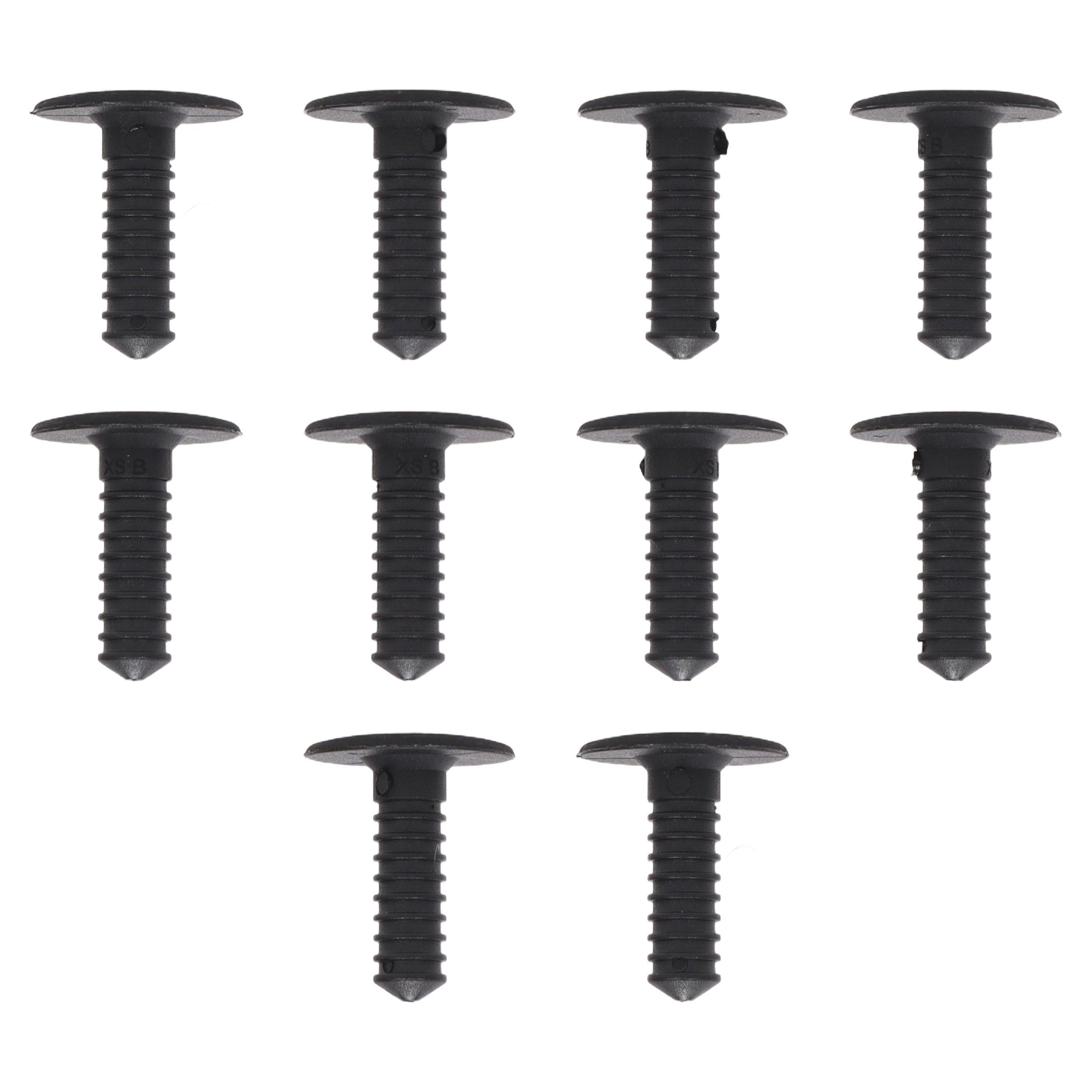 Fästclips – 10-pack – Svart