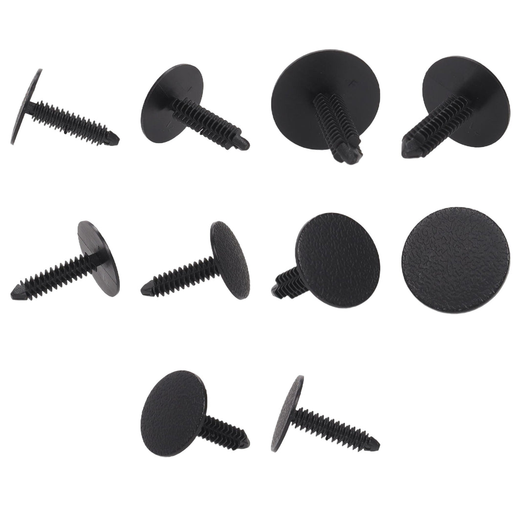 Fästclips – 10-pack – Svart