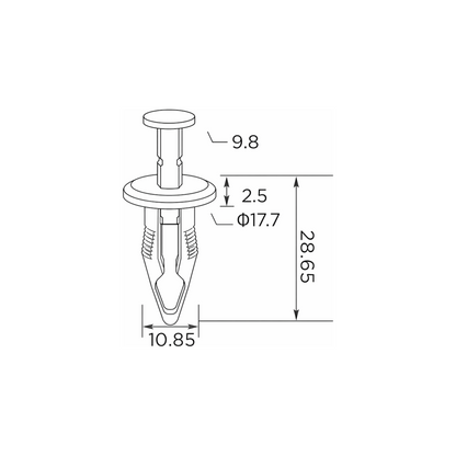 Fästclips – 10-pack