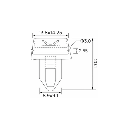 Fästclips – 10-pack