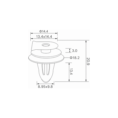 Fästclips – 10-pack