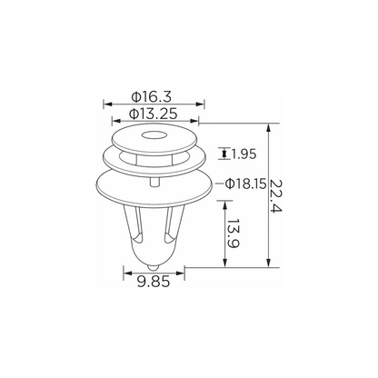 Fästclips – 10-pack