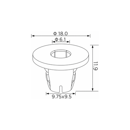 Fästclips – 10-pack