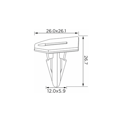 Fästclips – 10-pack