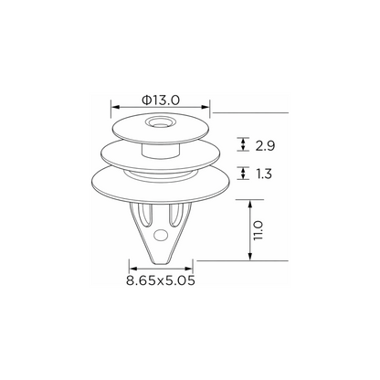 Fästclips – 10-pack