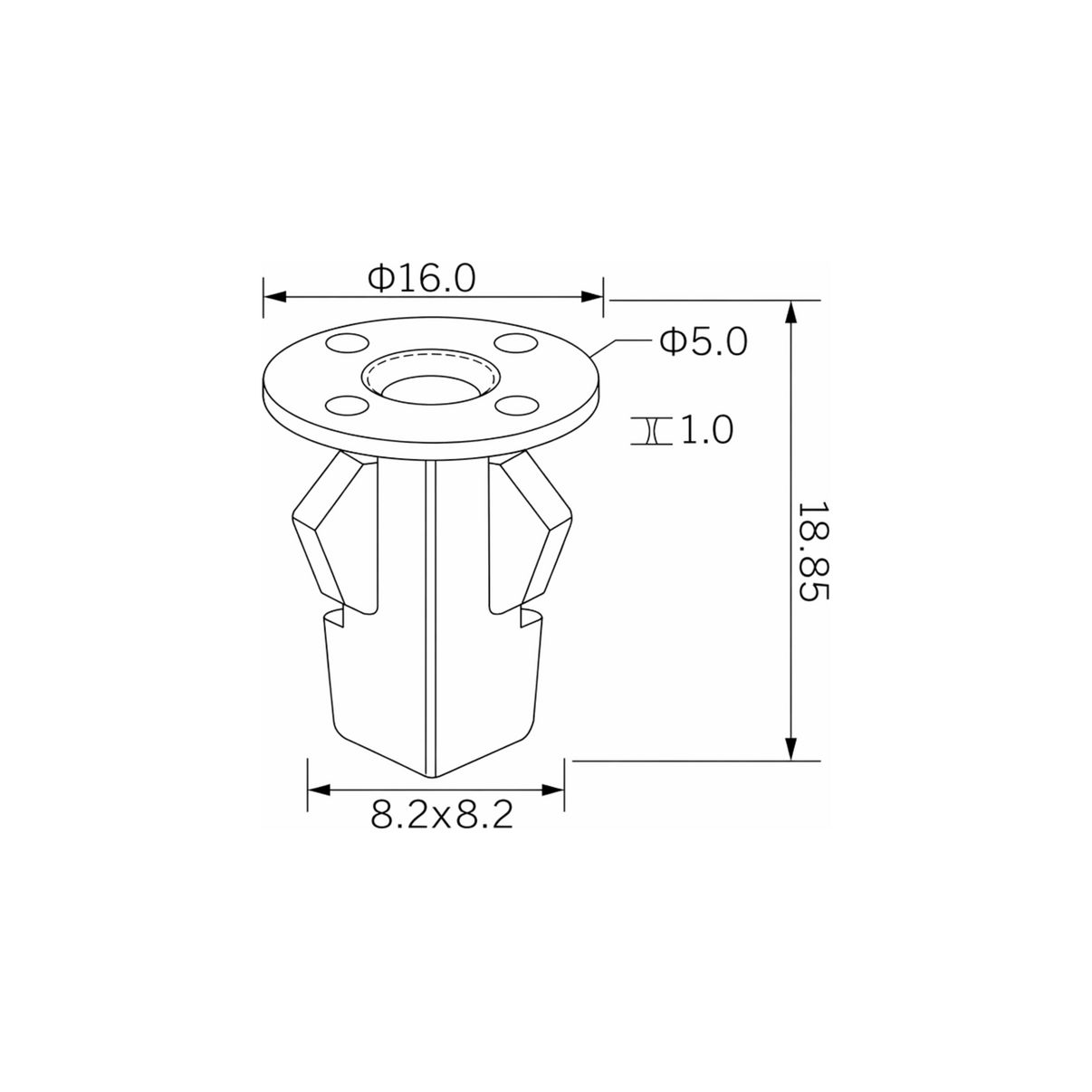 Fästclips – 10-pack