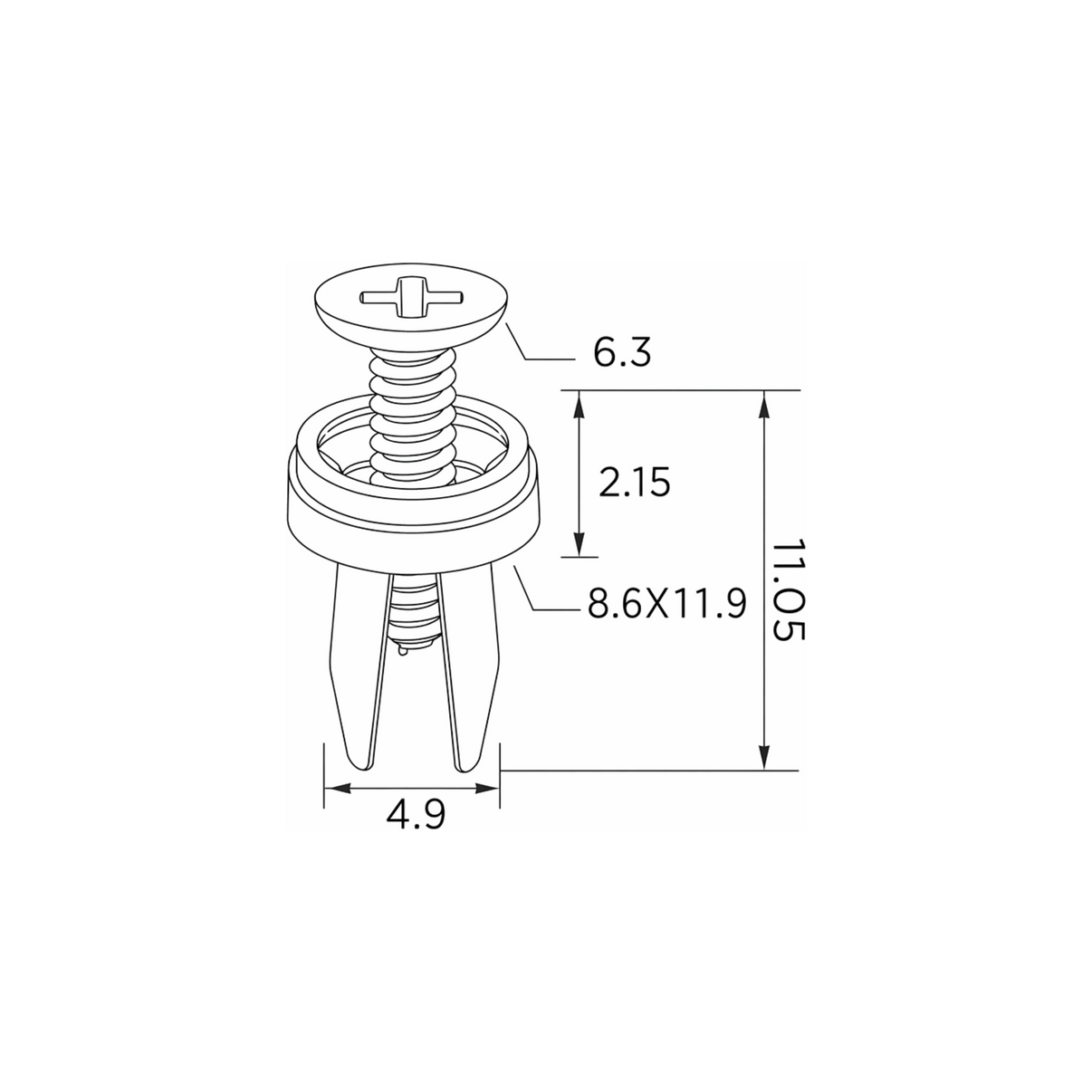 Fästclips – 10-pack