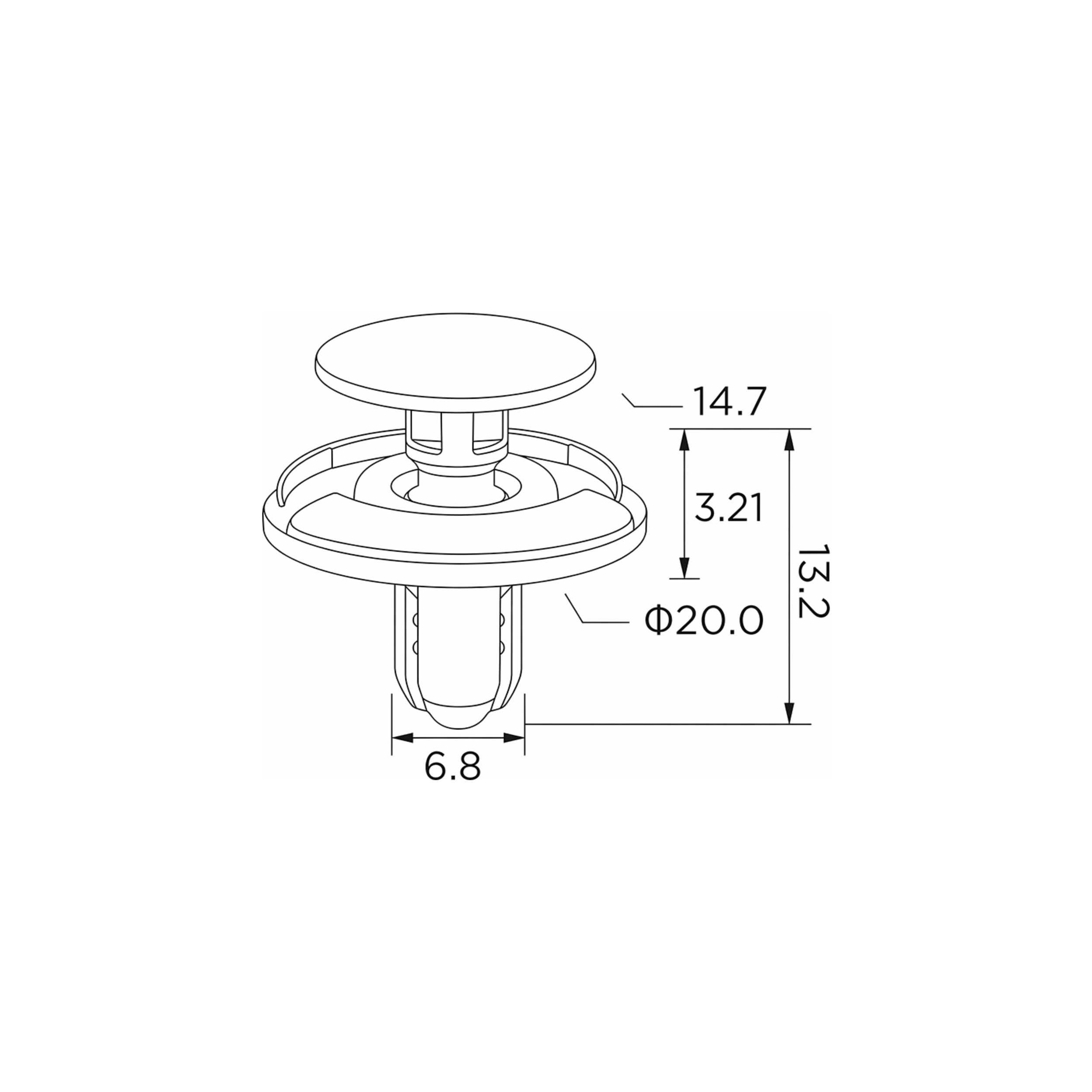 Fästclips Fiat Sedici/Lexus Sc m.fl. – 10-pack