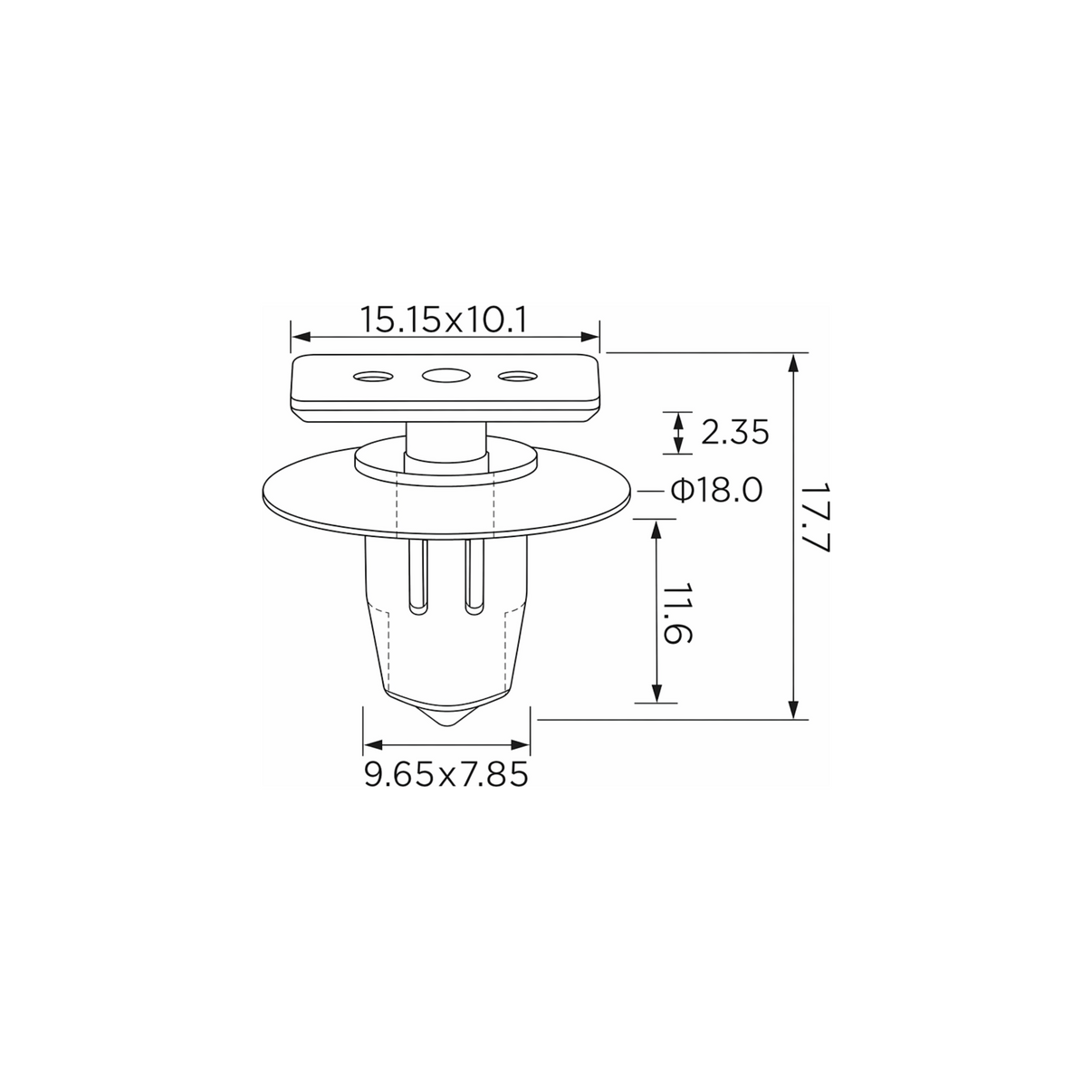 Fästclips – 10-pack