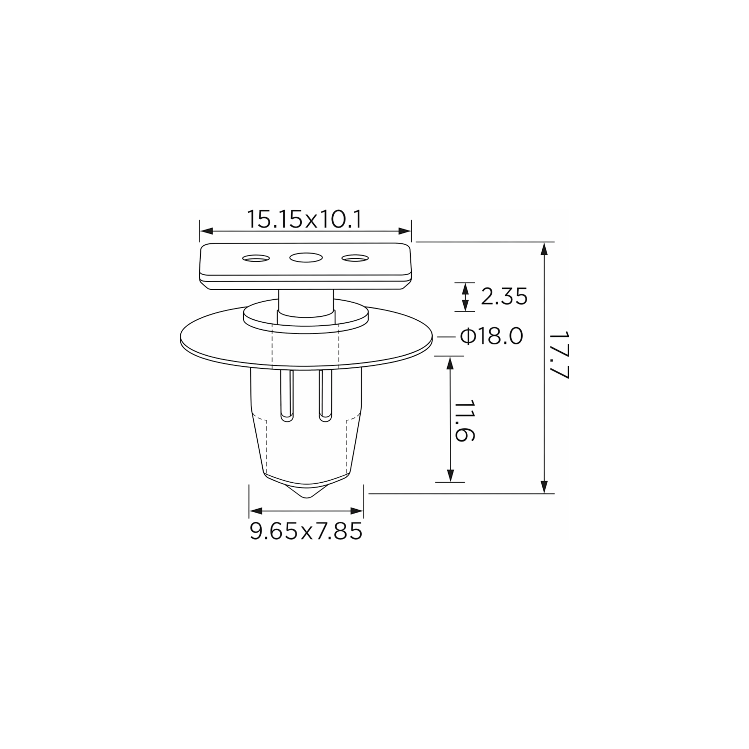 Fästclips – 10-pack