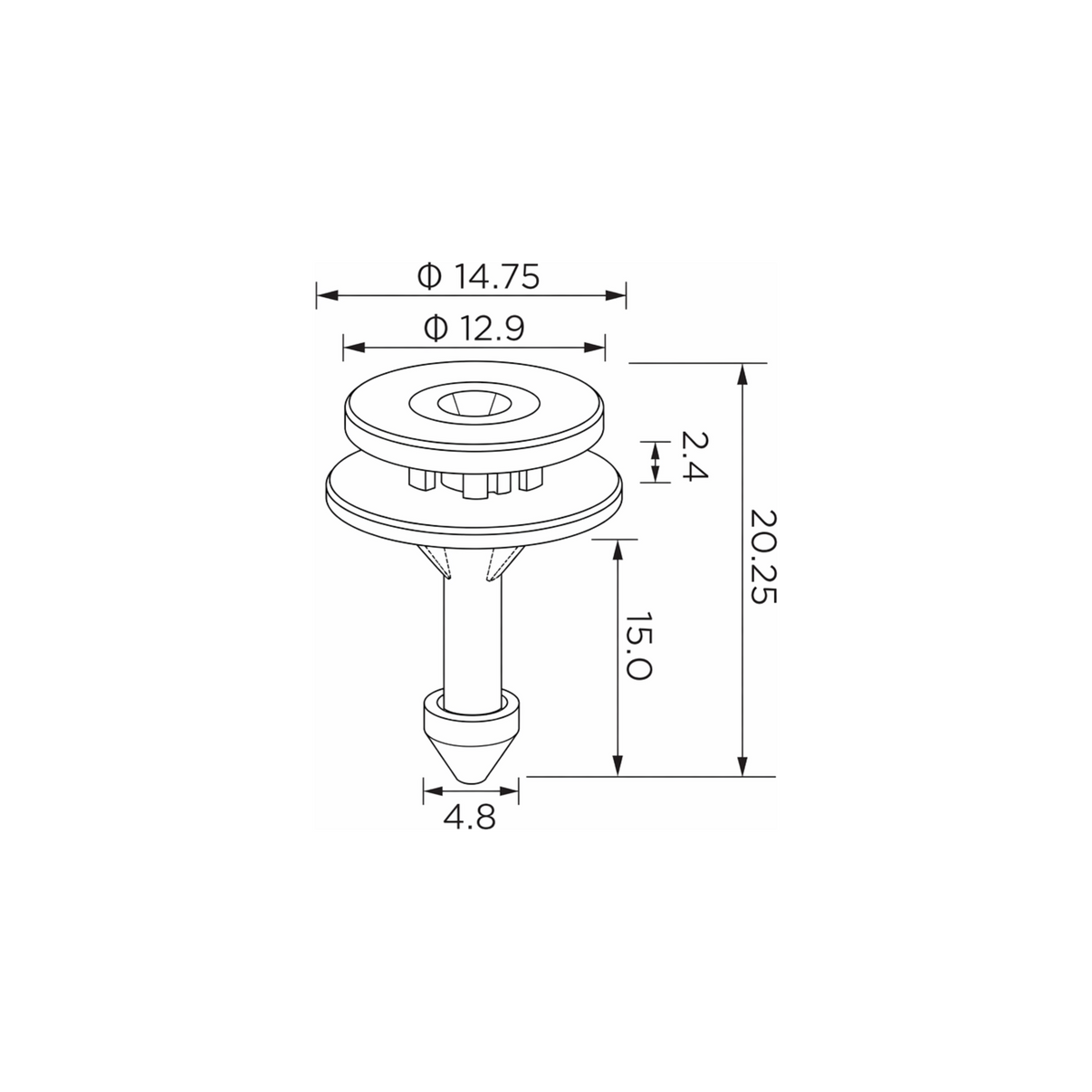 Fästclips Seat Alhambra/Ibiza II m.fl. – 10-pack