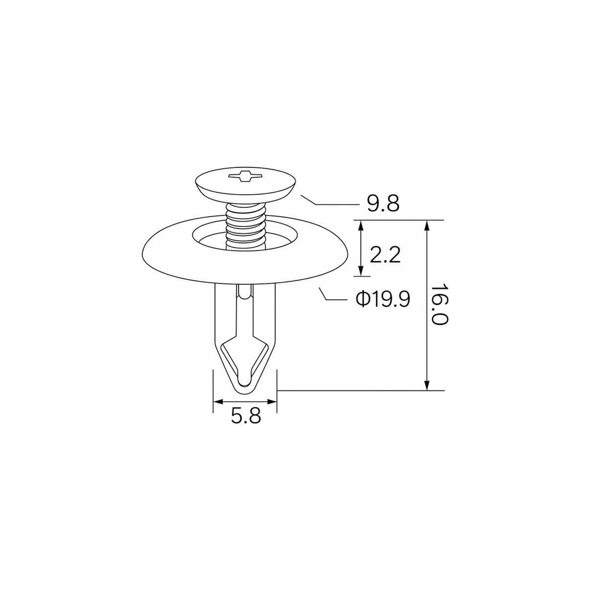 Fästclips – 10-pack