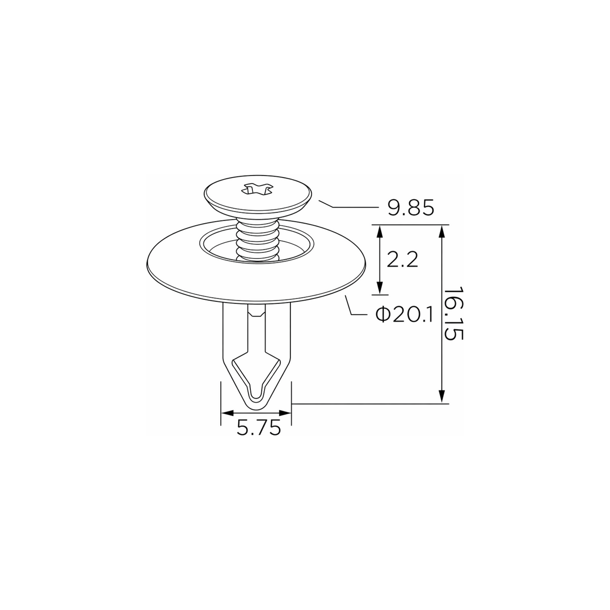 Fästclips – 10-pack