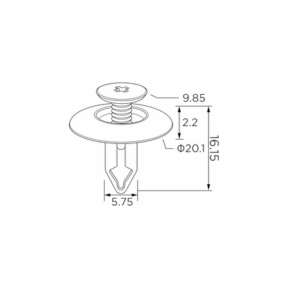 Fästclips – 10-pack