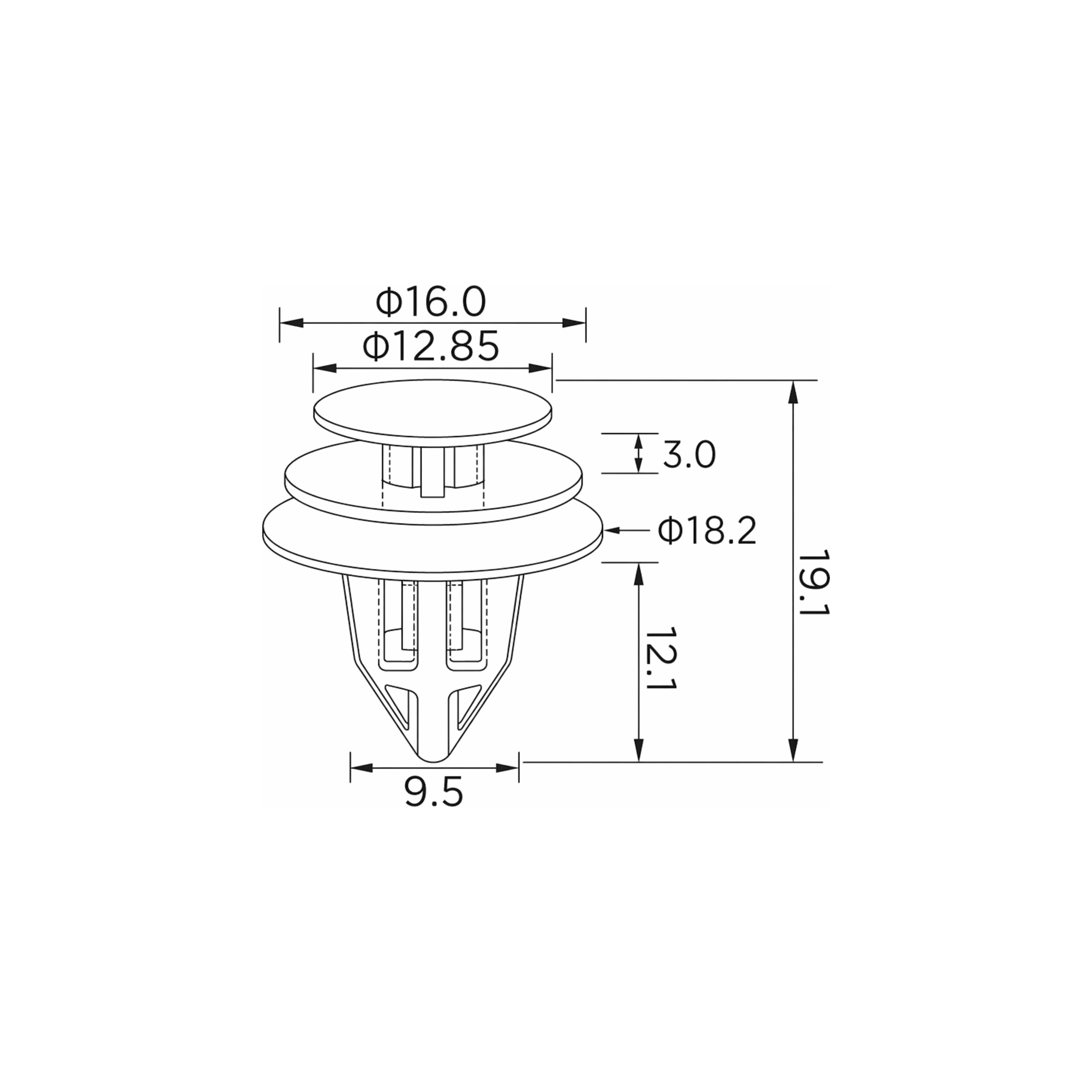 Fästclips – 10-pack
