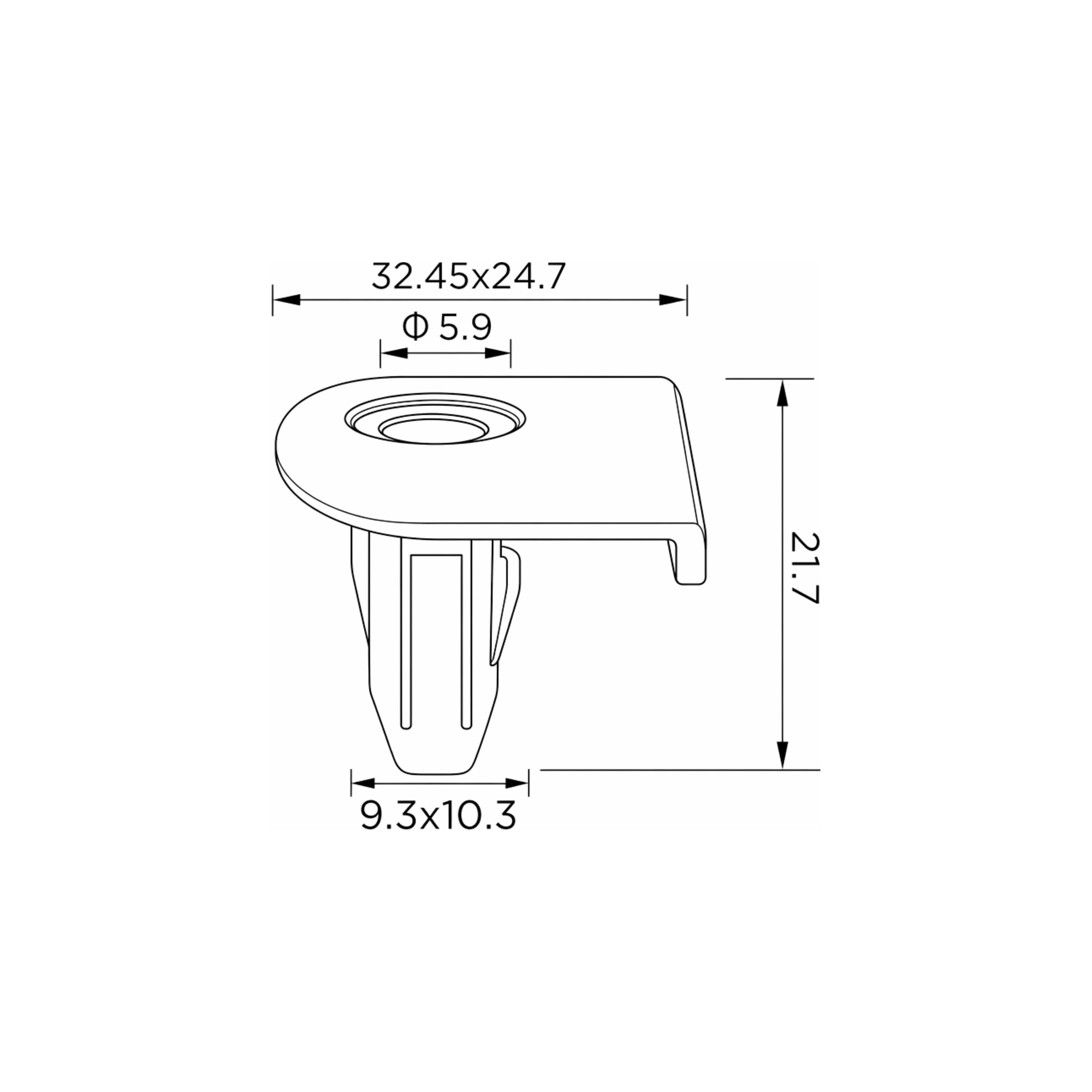 Fästclips – 10-pack